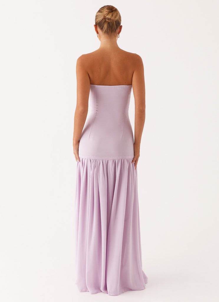 Eden Strapless Maxi Dress - Lilac