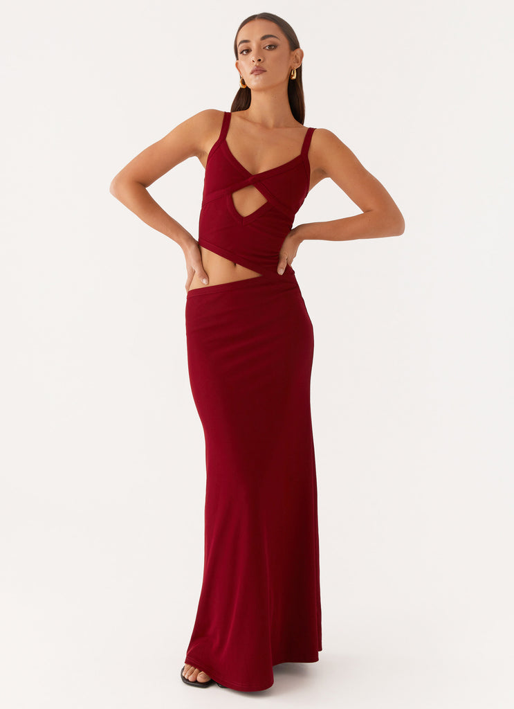 Jocelyn Maxi Dress - Maroon