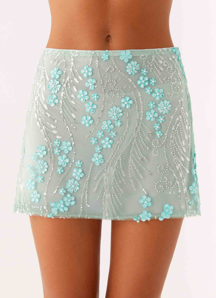 Kandi Mini Skirt - Mint