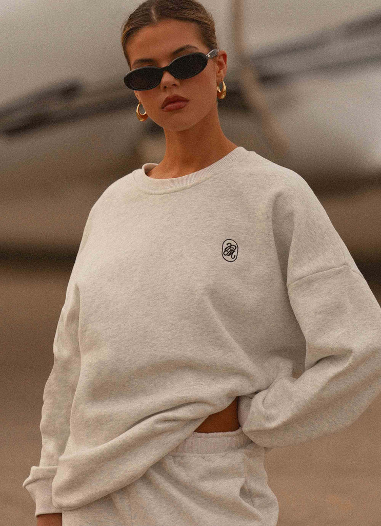 Signature Oversized Sweatshirt - Grey