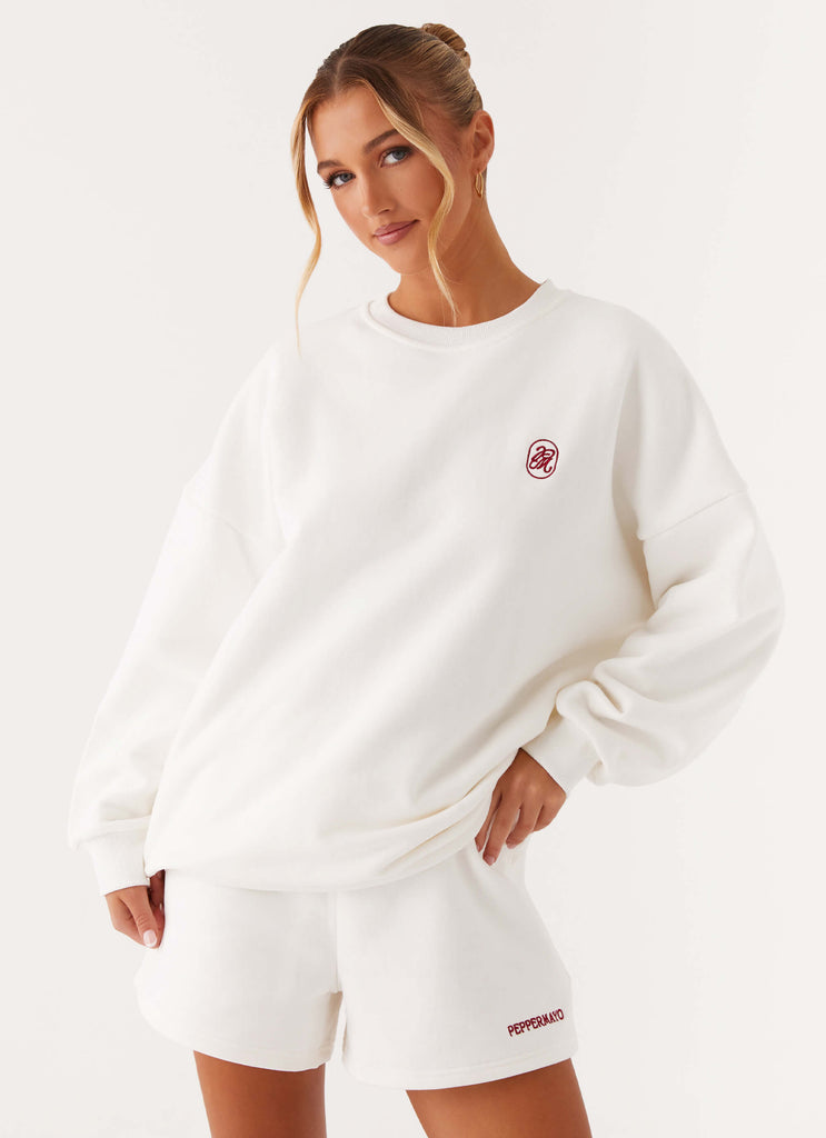 Signature Oversized Sweatshirt - Ivory