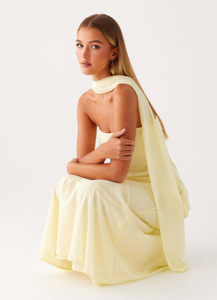 Under The Pagoda Maxi Dress - Yellow