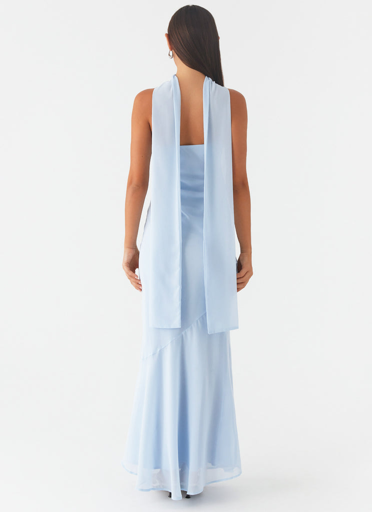 Under The Pagoda Maxi Dress - Blue